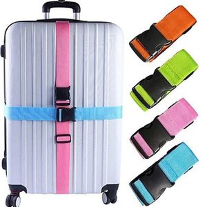Adjustable Luggage Belts Strong Elastic Extra Safety Travel Suitcase Luggage Baggage Security Straps Tie Belt Carry On Straps