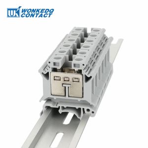 UK-25 SCREW DIN RAIL TERMINAL BLOCK, 25mm² Kabelpluggmatning-genom anslutning, striptråd Electrical Connector UK25