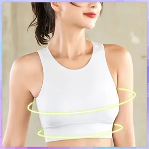 Camisoles tanques push-up colheita topo feminino esportes sem costura sutiã sem moldura senhoras regatas com copos malha sexy roupa interior