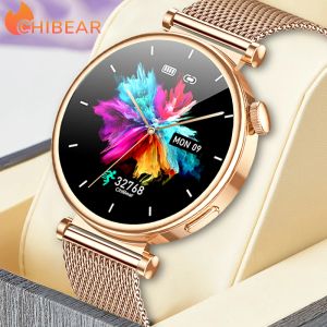 Dla Android iOS Watch 4 Women Smart Watch Compass 1.3 '' AMOLED HD Sreen Display zawsze pokazuj czas Bluetooth Call Smartwatch Men