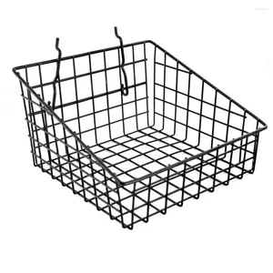 Hooks Supermarket Bulk Food Basket Shelf Mesh Belopp Metal Box Display Rack Obly Mouth Merchanse Construction Fitings