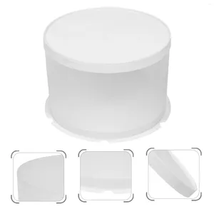 Ta ut containrar Stora Clear Cake Box Candy Carrier Packing Presentlådor för bröllopsdusch födelsedagsfest favorit 6 tum pizza