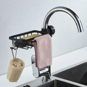 Kitchen Storage Sink Drain Rack Sponge Faucet Holder Soap Drainer Shelf Shower Basket Organizer Bathroom Accessories