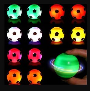 Neues LED-Dekompressionsspielzeug Fußball Fingertip Spinning Gyroskop Kinderpuzzle Dekompressionsspielzeug Kostenloser Versand DHL/UPS