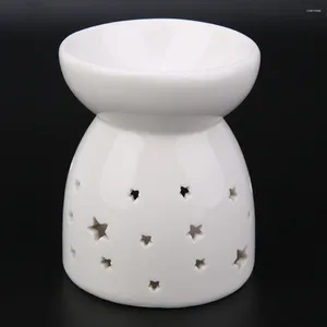Candle Holders Hollow Out Night Fragrance Lamp Creative Ceramic Essence Oil Furnace Incense Stove Home Decoration