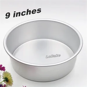 Baking Moulds Latest 9 Inches Fixed Bottom Round Aluminium Alloy Metal Chiffon Cake Mould Bread Molds Tart Toast Artes Moulding Boxes