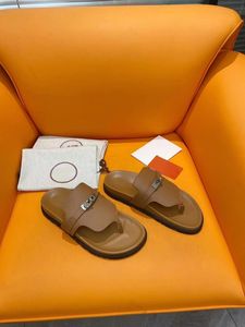 Designer sandals, top quality original single highest version on the market men's and women's flat sole sandals slippers with full packaging