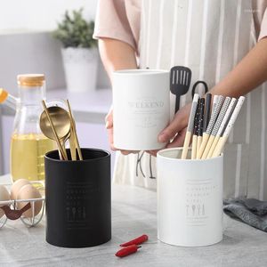 Kitchen Storage Stainless Steel Chopsticks Drain Holder Cutlery Fork Spoon Home Rack Organizer Tube Containers Accessorie