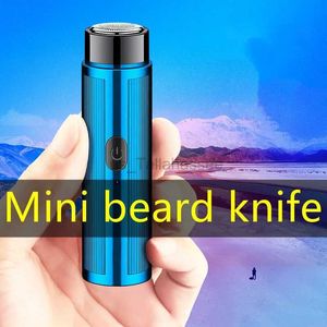 Electric Shavers Electric Mini Razor Portable Car Razor Travel Beard Knife Self-Service Barber 240329