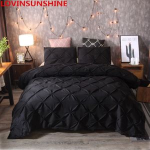 luxury Pinch Pleat bedding comforter bedding sets bed linen duvet cover set Pillowcases bedding queen king size bedclothes T200110299V