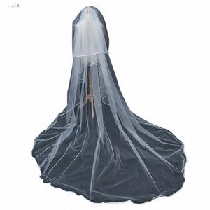 Manray Free Ship 2T Satin Edge Wedding Veil Cover Face Bridal Veils with Comb whot wholesale Price Veil Acciories 85ia＃