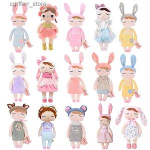 Pchane pluszowe zwierzęta metoo Angela Set Setping Animal Childrens Soft Toy Girl Prezent Kawaii Baby Doll Hurtresale240327