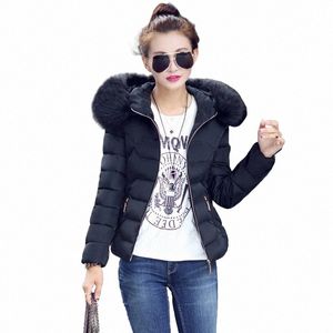 2024 Autumn And Winter Women's Short Jacket, Korean Clothing Decorati, Light Body Warm, Big Hair Collar Thickening Warm Coat B5Uh#