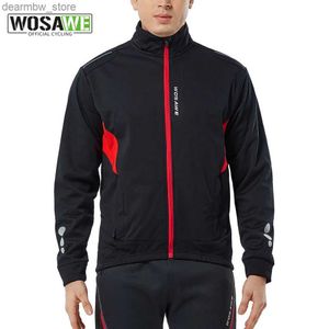 Fahrradjacken WOSAWE Winter-Fahrradjacke Thermo-Fleece-Bekleidung Mantel Wasserabweisend Winddicht Reflektierendes Radtrikot Herren Sportbekleidung24329