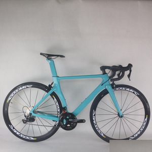 Bikes Seraph Be Color Freno per cerchione da strada in fibra di carbonio Bici completa Tt-X2 con cassetta gruppo R7000 11-32T e ruote in alluminio Drop D Dhpht