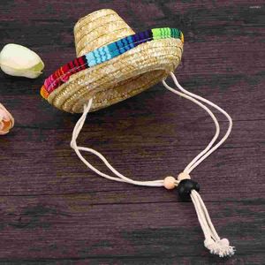 Abbigliamento per cani Cappello sombrero Costume divertente Vestiti per chihuahua Decorazione per feste estive messicane