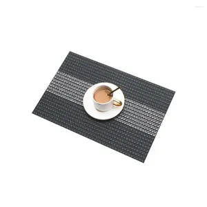 Tapetes de mesa para proteção de copos, ecológico, pvc, conjunto para cozinha, jantar, reforçado, trançado, resistente ao calor