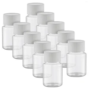 Garrafas de armazenamento 10pcs 30ML Tamanho de viagem Plástico Vazio Pequenos Frascos Tampa de parafuso Recipientes recarregáveis para líquidos em pó Recipiente cosmético