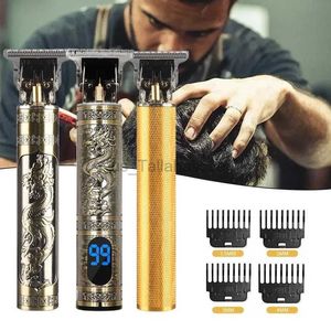 Elektriska rakare Mens Barber Retro T9 Hair Trimmer Professional Razor Trimmer Kemei Heyar Cut Machine Wireless Hair Clipper Beard Man Shaving 240329