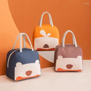 Borse portaoggetti Borsa da pranzo per bambini per la scuola Borse termiche portatili per bambini Cartoni animati isolati per contenitori per cena Bento Pouch