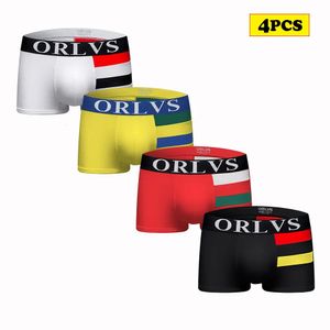 4PCSSet Mens Underwear Sexig underkläder Male Jockstrap Cotton Boxers For Men Sport Shorts Underpants Boys Briefs Or06 240320