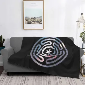 Blankets Sigil Of Hecate - Dark Rain Creative Design Light Thin Soft Flannel Blanket Gold Hekate Seal Godess