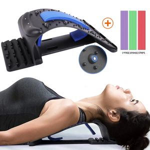 4 níveis Menas magnéticas Manter de tração Dispositivo Ferramentas de massagem Pillows Back Stretch Fitness Support lombar Solemente Cervical Relief 240318