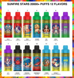 Sunfire Tornado 20000 Puffs Dtl Mtl Haveable Vape Stift riesiger Rauch 10K 15K 20K Puff einstellen Luftstrom Vapes nachfüllbar 30ml Pod Shisha Shisha Vaper UK Deutschland Frankreich Vape