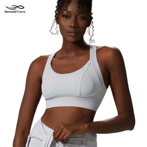 Lu Align Straps Tanks Mermaid Curve Cross Running Gym Sports Bra Women Adjust The Hem Push Up Workout Fitness Yoga Crop Tops Brassie Lemon Sports 2024