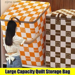 Other Home Storage Organization Big Capacity Organizers NonWoven Closet Quilt Clothes Storage Bag Closet Box Wardrobe Organizer Bags DustProof Moving Packing Y24