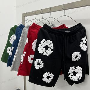 Homem esporte shorts designer das mulheres dos homens calças curtas streetwear calças férias praia sweatpants roupas puff algodão impressão homem esporte shorts 2024