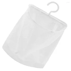 Förvaringspåsar nät hängande väska utrymme spara med krok multifunktionell pp peg klädstift hållare researrangör