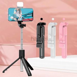 Selfie Monopés Sem Fio Bluetooth Selfie Stick Tripé com Luz de Preenchimento Led Suporte Dobrável para Smartphones para Youtube Tiktok Video Live Holder 24329