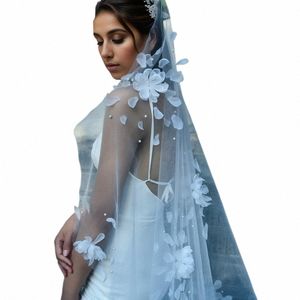 mmq M76 Fr Catedral de contas véu de casamento 1 Tier Soft Tulle Lg véus de casamento branco de acessórios de casamento nupcial para mulher u5sk #