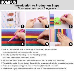 Homfun Full Square/Round Drill 5D DIY Diamond Målning 