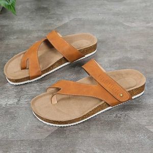Slippers Women Flip Flops 2023 New Summer Flat Casual Comfort Fashion Outdoor Sandals Slides Pllatform Roma H24032868H7