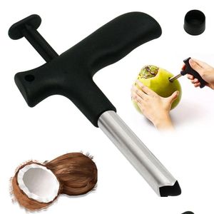 Fruit Vegetable Tools Stainless Steel Coconut Opener Opening Driller Cut Hole Tool Openers Durable Knife Kitchen Accessories Drop Deli Ott3E