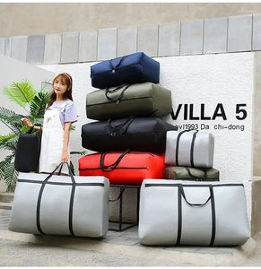 Storage Bags High Capacity Portable Travel Clothes Zipper Unisex Moving Bag Foldable Oxford Cloth Hand Luggage