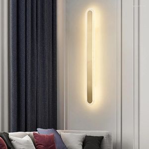 Vägglampa postmodern minimalistisk led säng sängrum vardagsrum korridor balkong personlighet mode kreativt konsol ljus