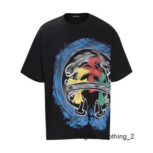 2024 Fashion Luxury Brand Ch T shirt Matte Boys Graffiti Cross Sanskrit short Sleeves For Couples NBDJ