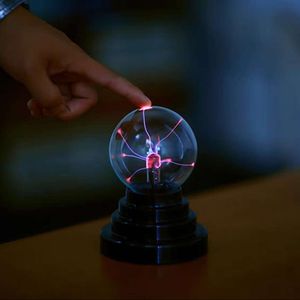 Nova 3 Polegada lâmpada bola mágica led atmosfera noite controle de toque luz plasma vidro decoração do quarto presentes dos miúdos
