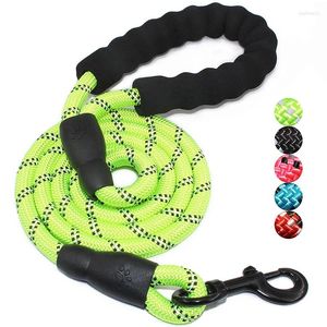 Dog Collars Reflective Durable Large Leash Training Running Rope Medium Collar Leashes Strong Lead For Labrador CZECH WOLFDOG