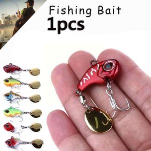 New Tail Spinner Metal Vib Shad Casting Shore Jig Vibration Lure Jigging Spoon Artificial Fishing Tackle Bait X6o1