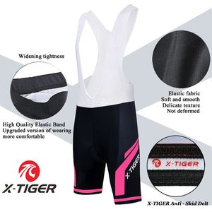 X-Tiger Women CyclingBib Shorts Summer Bicycle Bib Shorts/women Cycling ProBibパンツ3Dジェルパッド入りクールマックス