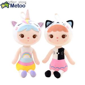 Stuffed Plush Animals New Metoo Jibao doll stuffed plush toy animal cat fox duck pillow for children girls childrens birthdays Christmas gifts240327