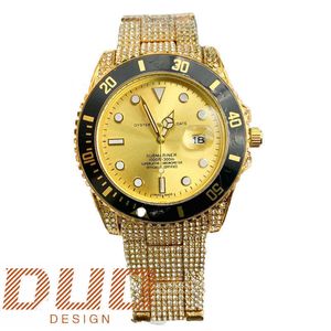 Pass Diamond Test Luxury Jewelry Watch Moissanite Watch Full Diamond VVS Designer Classic Famous Brand Watch Sapphire Mirror High Quality Original med Box