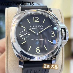 PAM00777 WATCH PANERASS DESIGNER MENS MENS MENS MANUAL MANICAL MECANICAL Large Diameter 44 Black Plate Luxury Full Stainless Steel Waterfoof Wristwatches