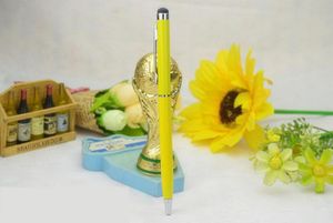 Alta sensibilità 2 in 1 stilo touch pen penna a sfera metallo alluminio stilo confezione al dettaglio per smartphone telefono cellulare Android DHL2785451