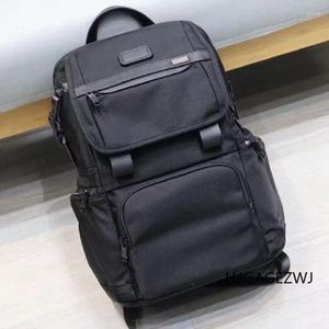 Mochila masculina de nylon balístico para laptop com design de vários compartimentos