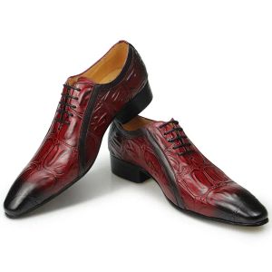 Terlik Sıradan Moda Erkekler Elbise Ayakkabı Klasik Erkek Oxfords Resmi İş Ayakkabıları Modern Derby Oxford Rahat Timsah Homme